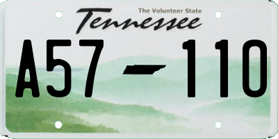 TN license plate A5711O