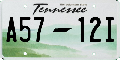 TN license plate A5712I