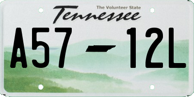 TN license plate A5712L