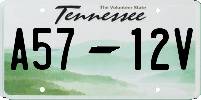 TN license plate A5712V