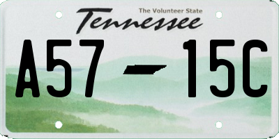 TN license plate A5715C