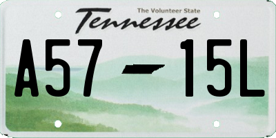 TN license plate A5715L