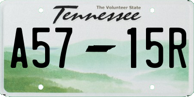 TN license plate A5715R
