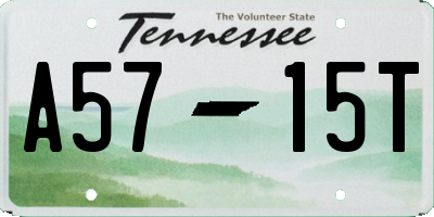 TN license plate A5715T