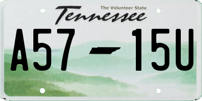TN license plate A5715U