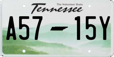 TN license plate A5715Y