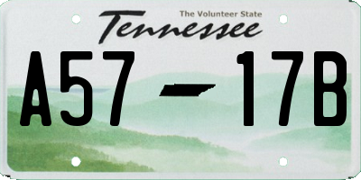 TN license plate A5717B