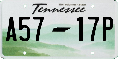 TN license plate A5717P