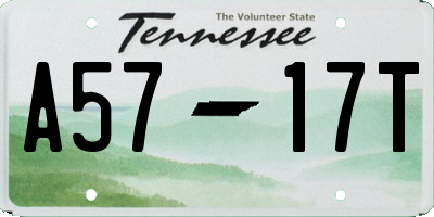 TN license plate A5717T