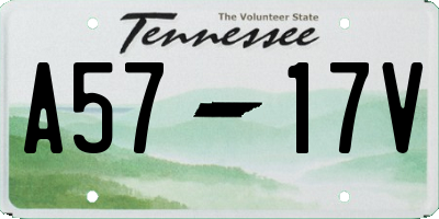 TN license plate A5717V