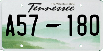 TN license plate A5718O