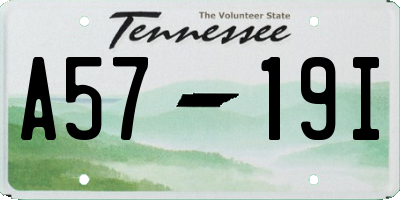 TN license plate A5719I