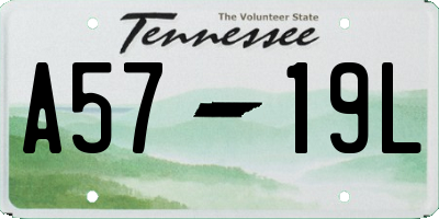 TN license plate A5719L