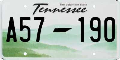 TN license plate A5719O