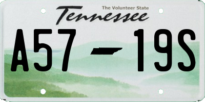 TN license plate A5719S