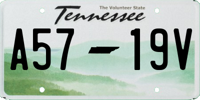 TN license plate A5719V