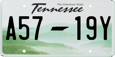 TN license plate A5719Y