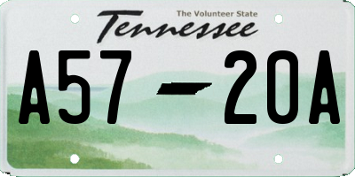 TN license plate A5720A