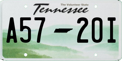 TN license plate A5720I