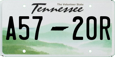 TN license plate A5720R