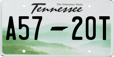 TN license plate A5720T