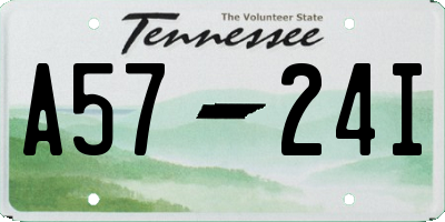 TN license plate A5724I
