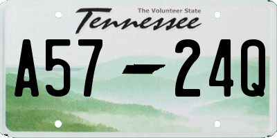 TN license plate A5724Q