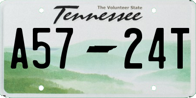 TN license plate A5724T
