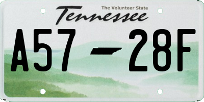 TN license plate A5728F
