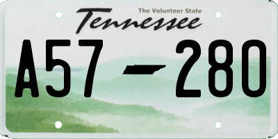 TN license plate A5728O
