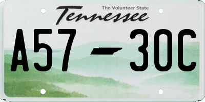 TN license plate A5730C