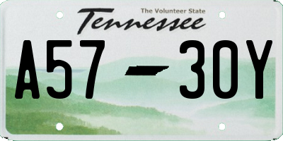 TN license plate A5730Y