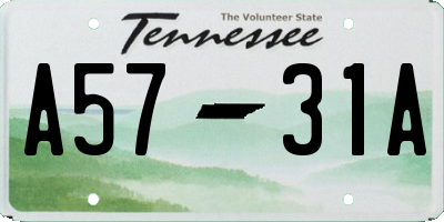 TN license plate A5731A