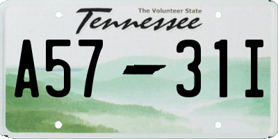 TN license plate A5731I
