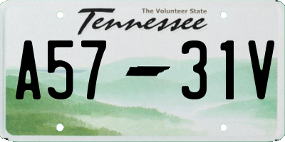 TN license plate A5731V