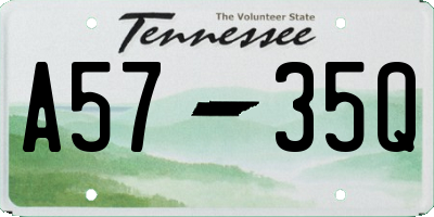 TN license plate A5735Q
