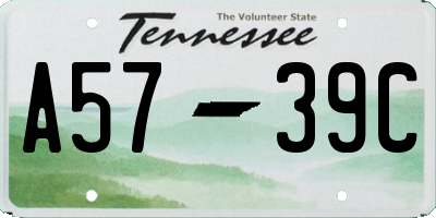 TN license plate A5739C