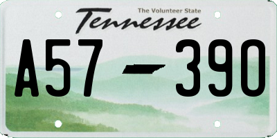 TN license plate A5739O