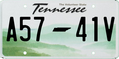 TN license plate A5741V