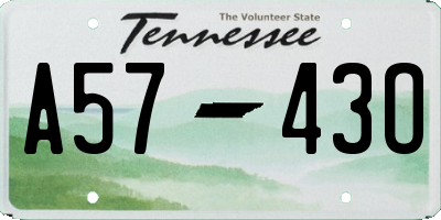 TN license plate A5743O