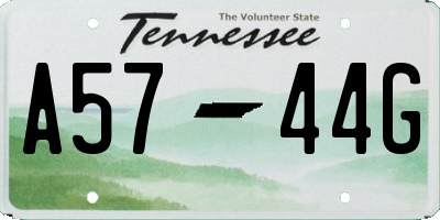 TN license plate A5744G