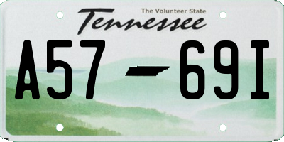 TN license plate A5769I