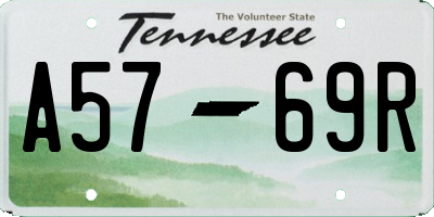TN license plate A5769R