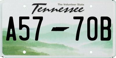 TN license plate A5770B