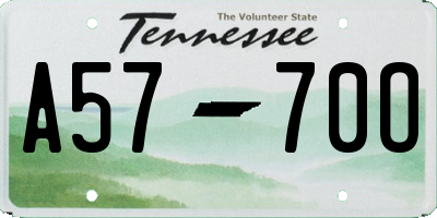 TN license plate A5770O