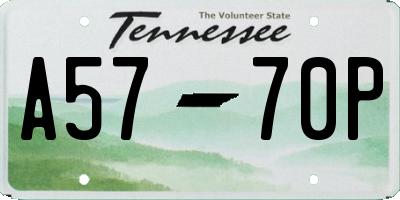 TN license plate A5770P