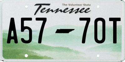 TN license plate A5770T