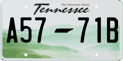 TN license plate A5771B