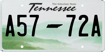 TN license plate A5772A