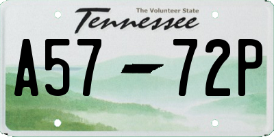 TN license plate A5772P